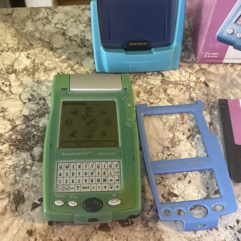 Vintage VTECH American Girl Phusion Handheld PDA Organizer Camera Tested Rare